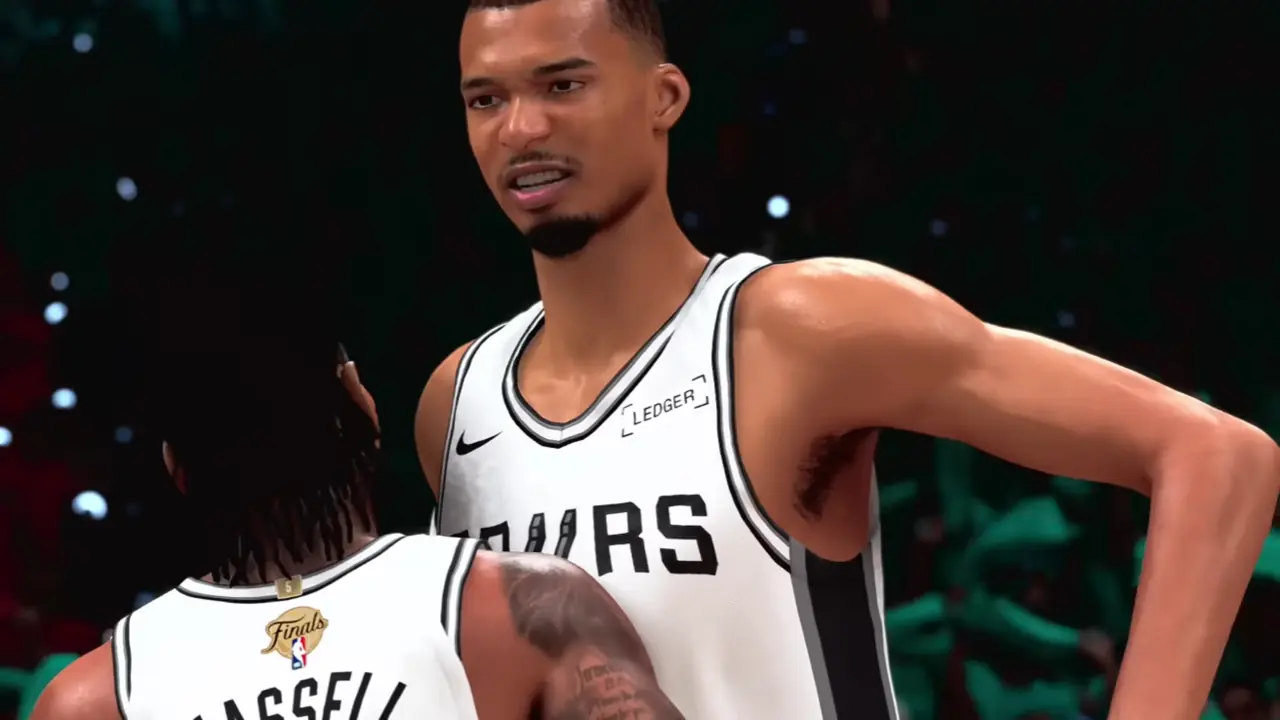 NBA 2K27 big man on the floor during a Finals game